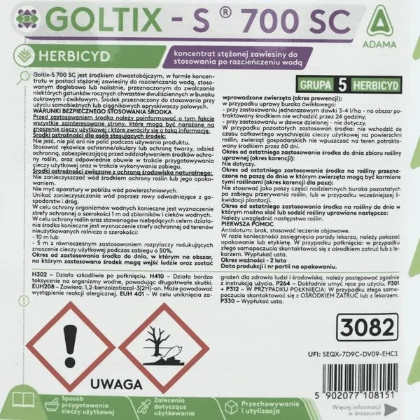 Goltix - skuteczny herbicyd na buraki: jak stosować, by osiągnąć najlepsze plony?